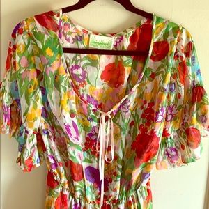 Printed floral dress 👗